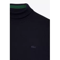 PULL À COL ROULÉ EN LAINE MÉRINOS UNIE