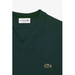 PULL À COL V EN COTON BIOLOGIQUE UNI