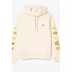 SWEATSHIRT À CAPUCHE AVEC CROCODILES CONTRASTÉS