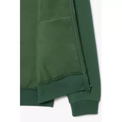 SWEATSHIRT JOGGER ZIPPÉ HOMME EN MOLLETON LACOSTE AVEC POCHE KANGOUROU