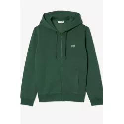 SWEATSHIRT JOGGER ZIPPÉ HOMME EN MOLLETON LACOSTE AVEC POCHE KANGOUROU