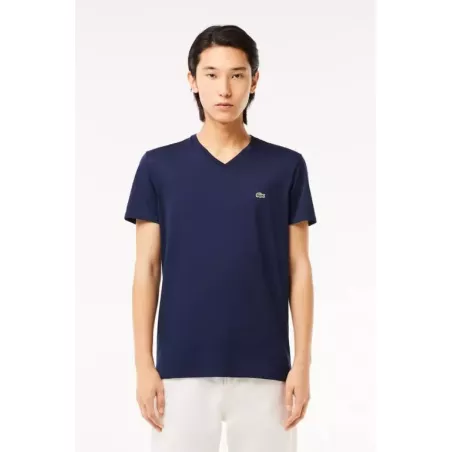T-SHIRT COL V EN JERSEY DE...