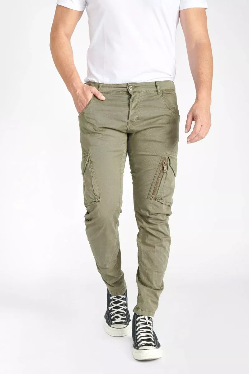 Pantalon cargo Alban kaki