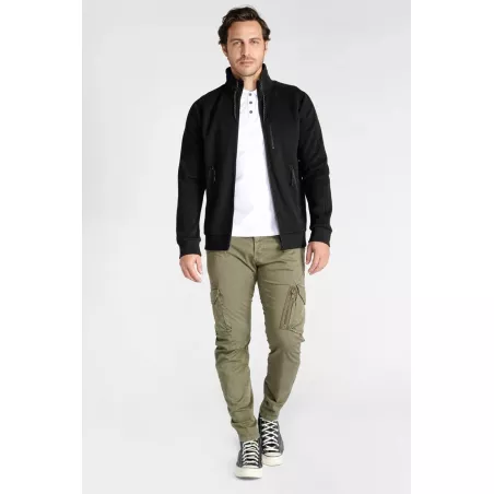 Pantalon cargo Alban kaki