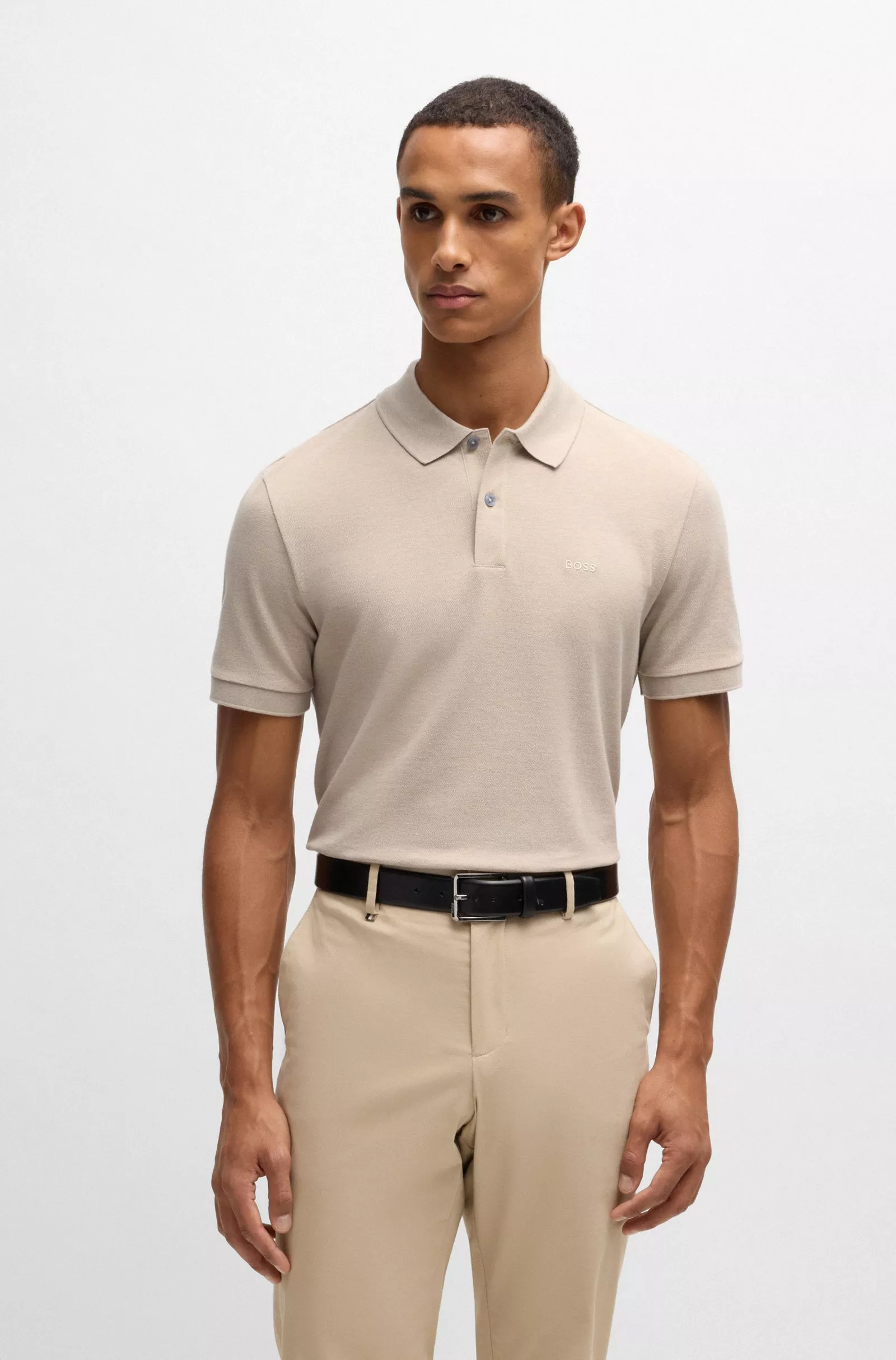 Pallas Polo Regular en coton avec logo brodé