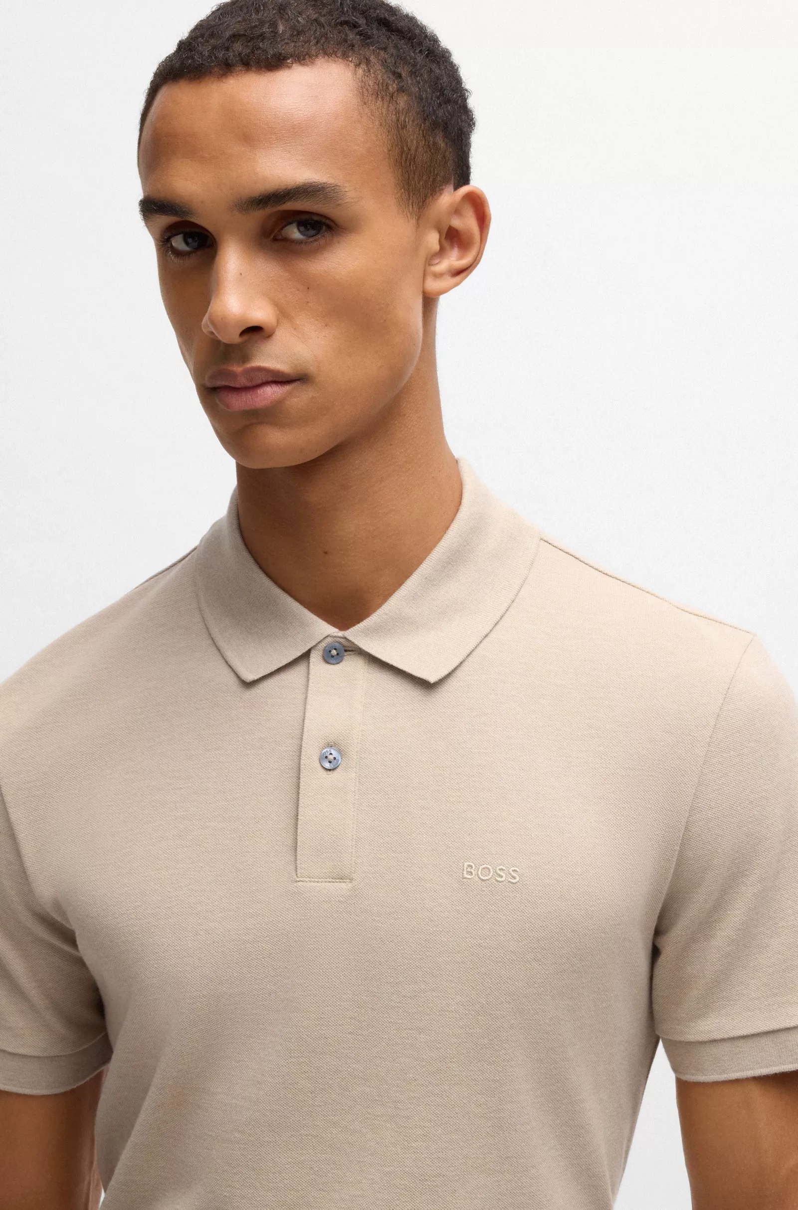 Pallas Polo Regular en coton avec logo brodé