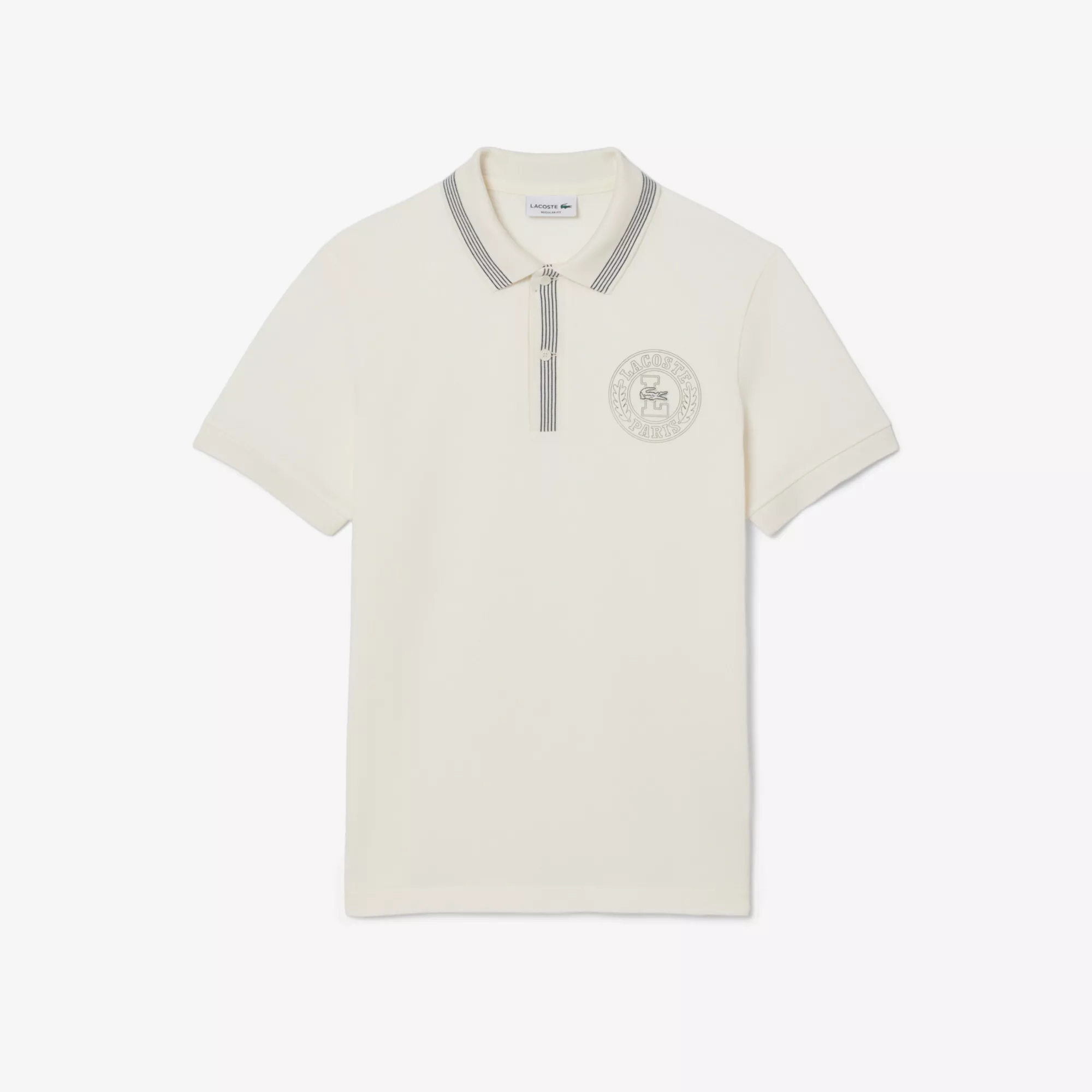 Polo L.12.12 regular fit badge imprimé