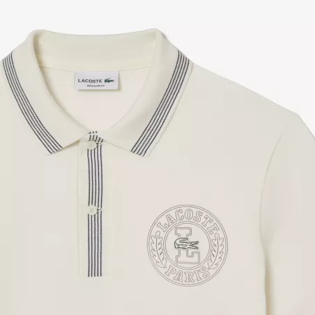 Polo L.12.12 regular fit badge imprimé