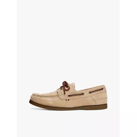 Chaussures bateau en daim