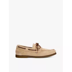 Chaussures bateau en daim