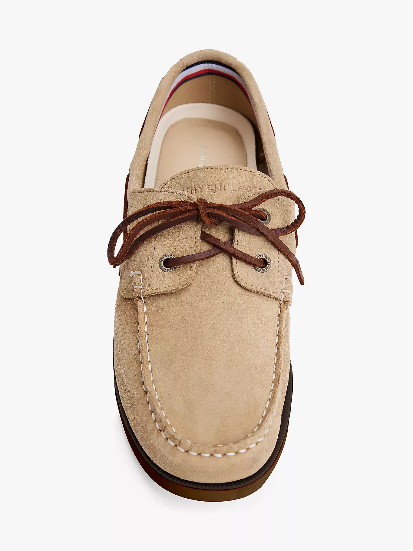 Chaussures bateau en daim