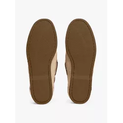 Chaussures bateau en daim
