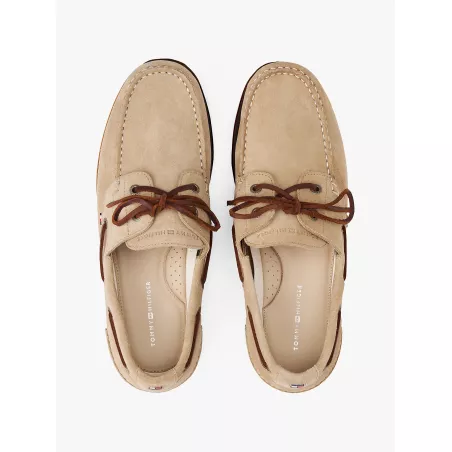 Chaussures bateau en daim