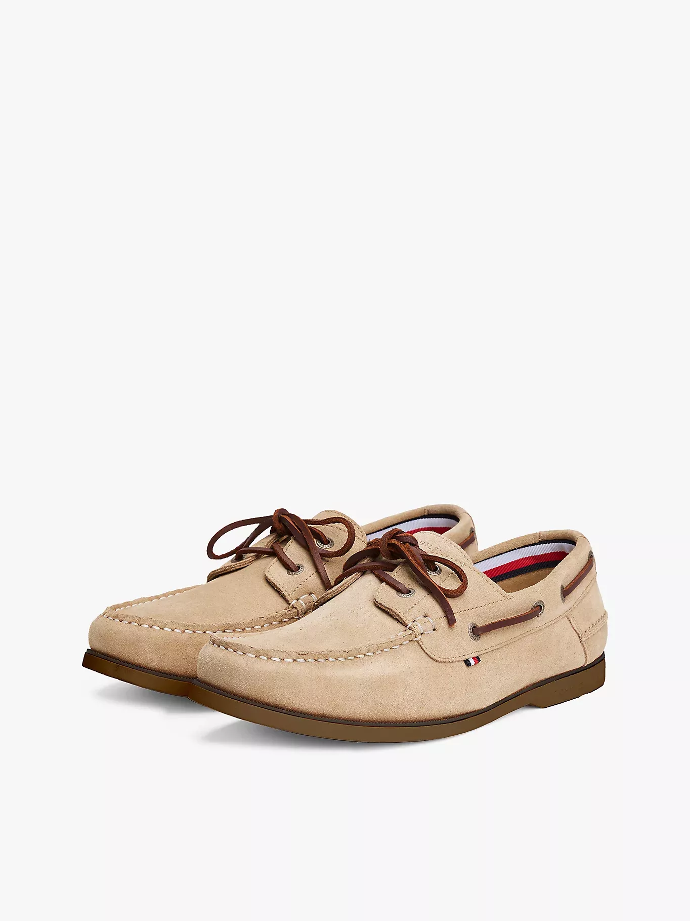 Chaussures bateau en daim