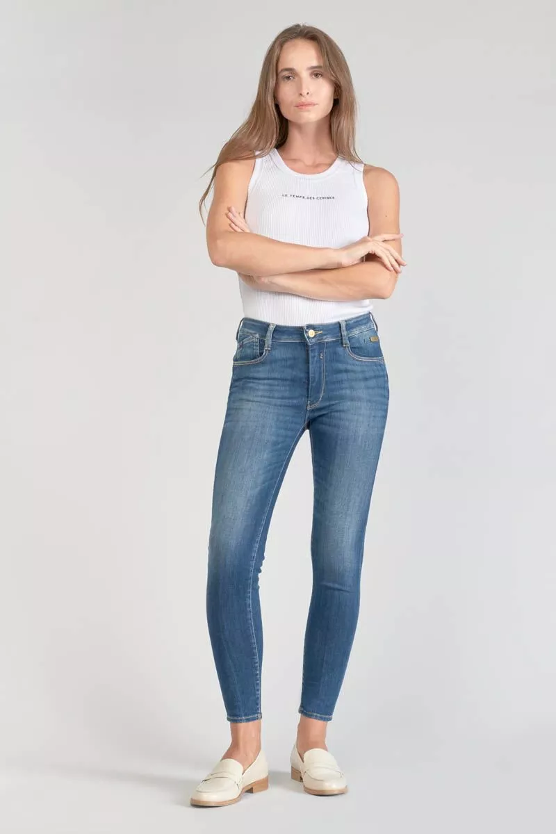 Jeans pulp slim Kirr taille haute 7/8ème bleu N°3