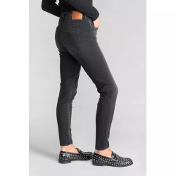 Jeans pulp slim Acya taille haute 7/8ème noir N°1