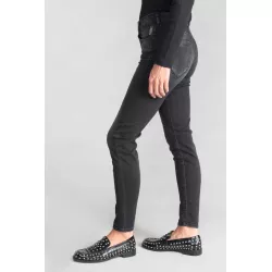 Jeans pulp slim Acya taille haute 7/8ème noir N°1