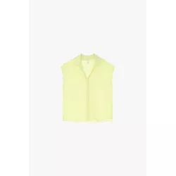 Chemise sans manches à boutons