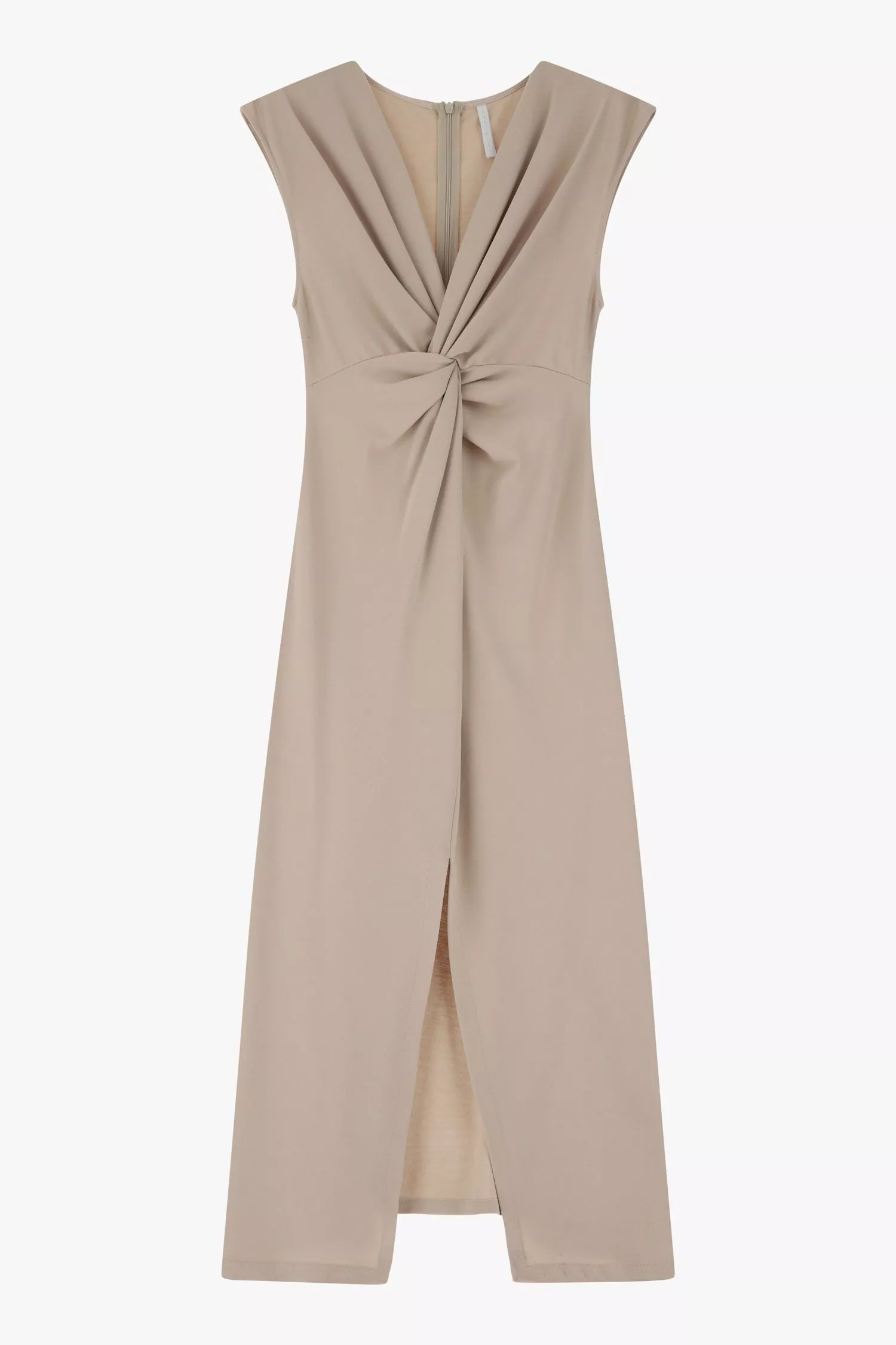 Robe avec naud frontal et fentes