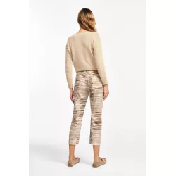 Pantalons imprimés coupe cropped