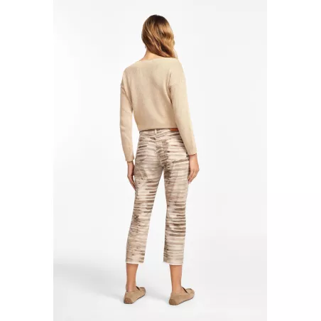 Pantalons imprimés coupe cropped