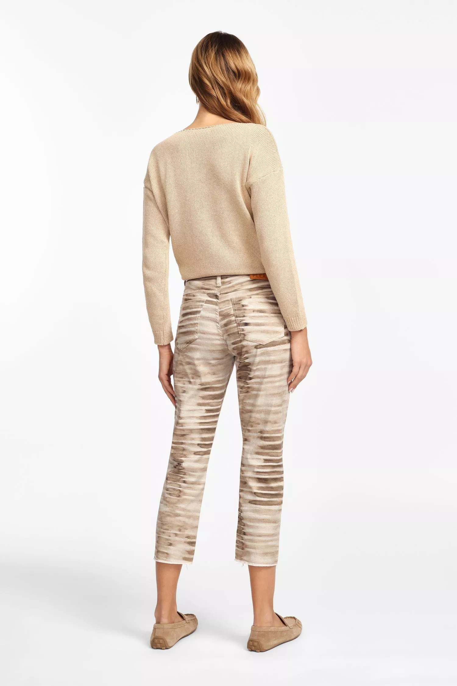 Pantalons imprimés coupe cropped