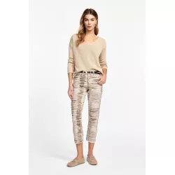 Pantalons imprimés coupe cropped