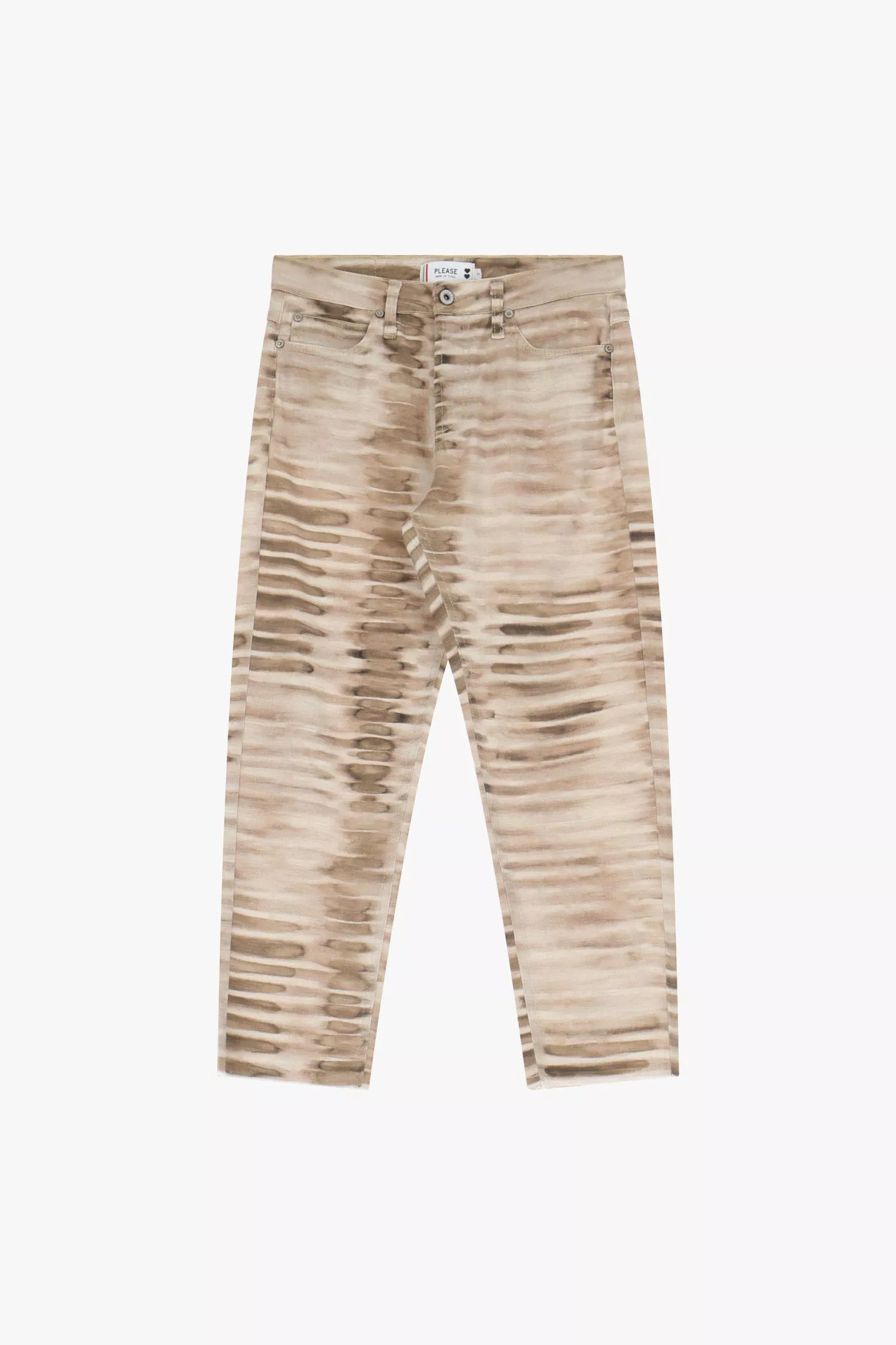 Pantalons imprimés coupe cropped