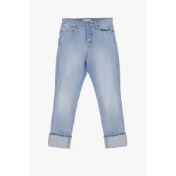 Jeans fuselés avec ourlets