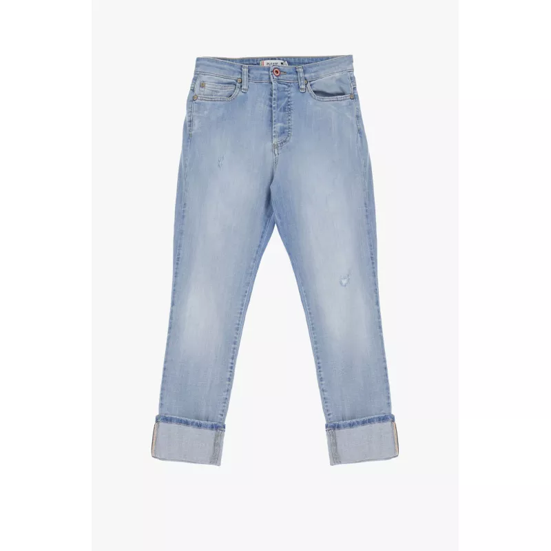 Jeans fuselés avec ourlets