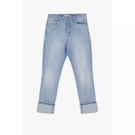 Jeans fuselés avec ourlets