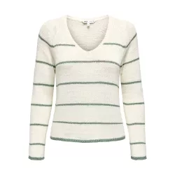 Pull col V sans manches en tricot