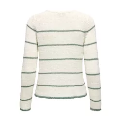 Pull col V sans manches en tricot