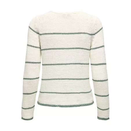 Pull col V sans manches en tricot