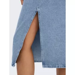 JUPE MIDI EN JEAN