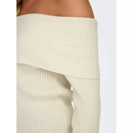 Pull en tricot à épaules dénudées