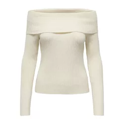 Pull en tricot à épaules dénudées
