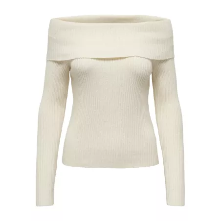 Pull en tricot à épaules dénudées