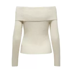 Pull en tricot à épaules dénudées