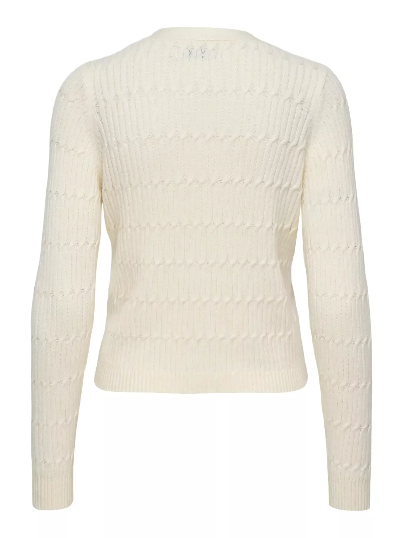 GILET EN MAILLE À COL EN V ET TORSADES