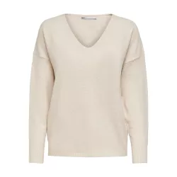 Pull col en V manches longues
