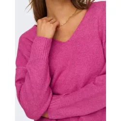 Pull col en V manches longues