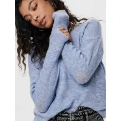 Pull col V à manches longues en tricot