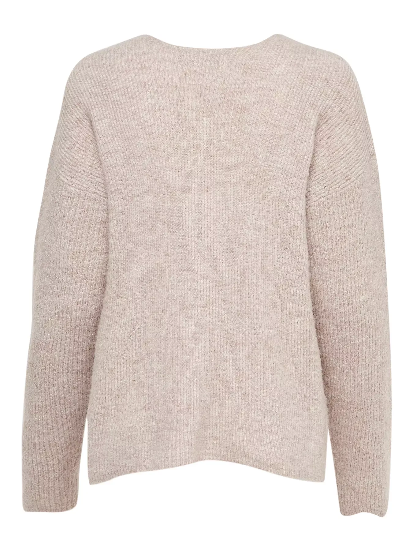 Pull col V à manches longues en tricot