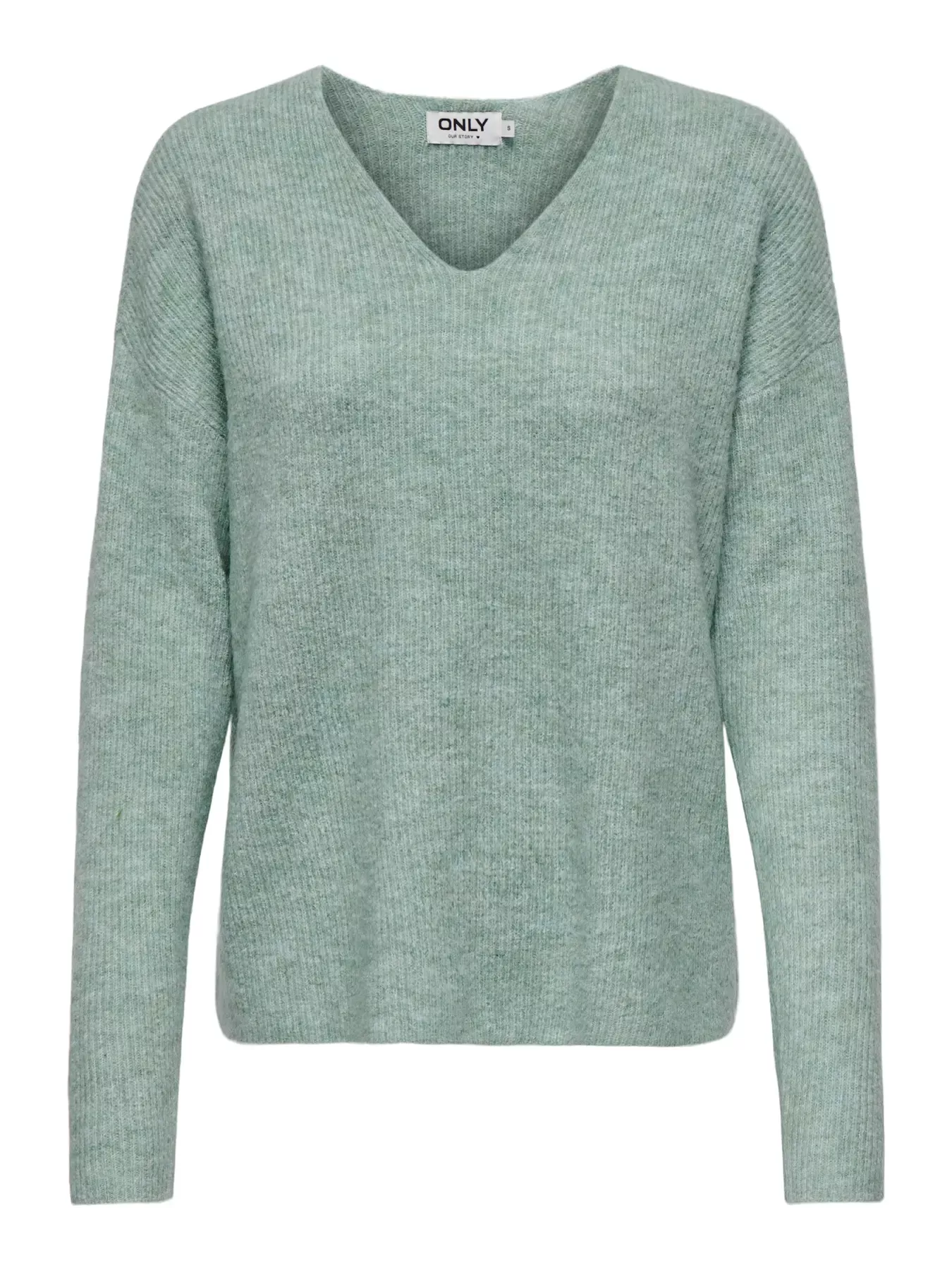 Pull col V à manches longues en tricot