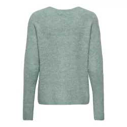 Pull col V à manches longues en tricot