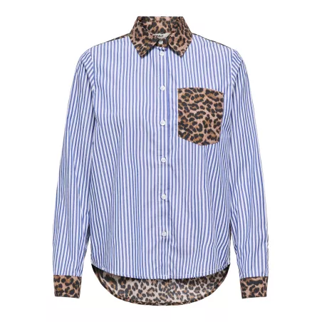 Chemise mixte à manches...