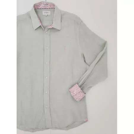 CHEMISE EN LIN À RAYURES