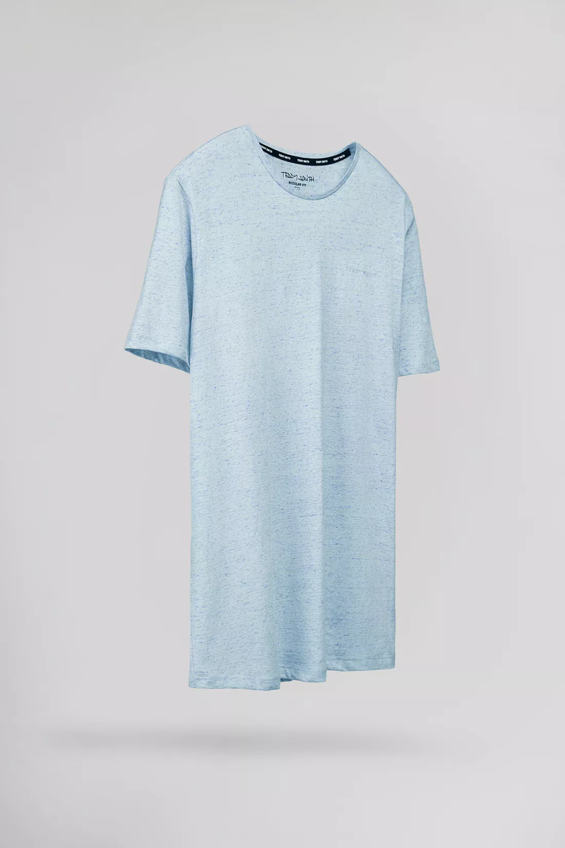 T-shirt T-NARK CHINE MC PASTEL BLUE CHINE