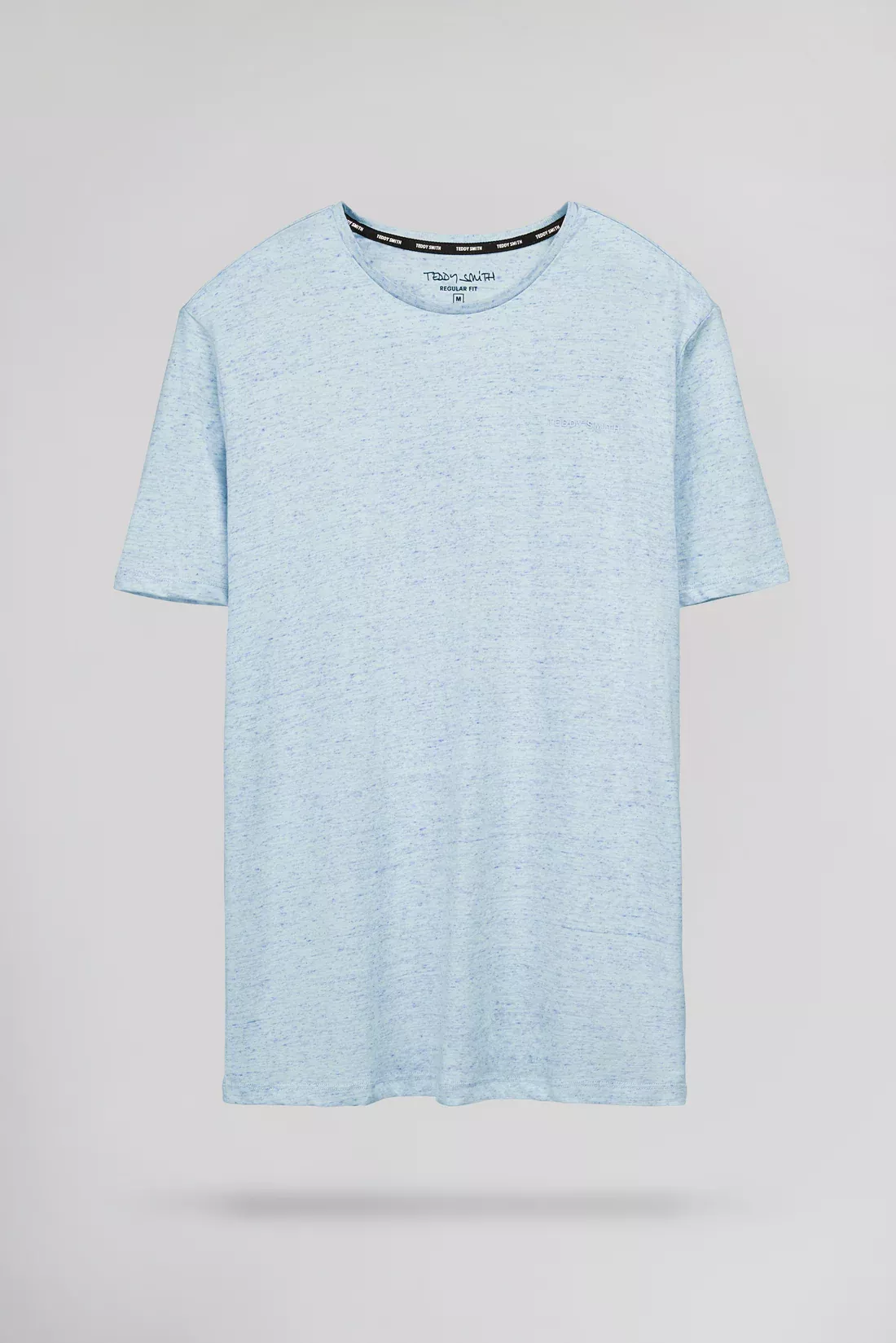 T-shirt T-NARK CHINE MC PASTEL BLUE CHINE